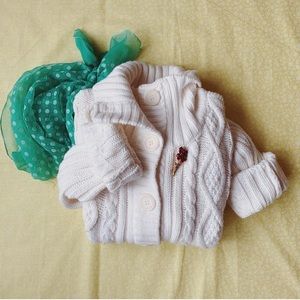 ☁️cable knit sweater☁️